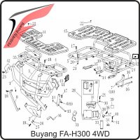 (7) - Stütze hinten links - Buyang FA-H300 EVO