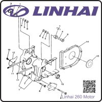(6) - Sprengring 16 - 257cc Linhai (Motor TYP 170MM)
