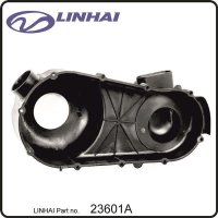 (1) - Abdeckung Motor links mit Flash Brake - 257cc Linhai (Motor TYP 170MM)