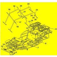 (25) - Profilscheibe M10 für Rahmenverschraubung...