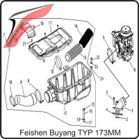 11. COVER AIR CLEANER - 173MM Buyang 300