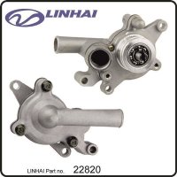 (20) - Wasserpumpe komplett - 275cc Linhai (Motor TYP 173MM)