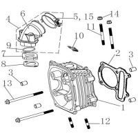(15) - Schraube M4X25 - Linhai ATV 170