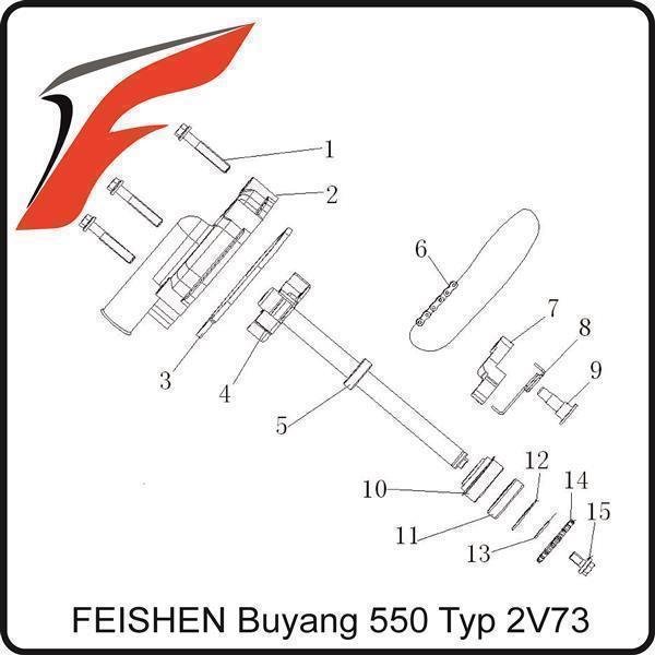 (9) - Lager Kettenspanner - Feishen V550 (Typ. 2V73)