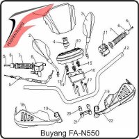21. HANDLE BAR CLAMP BOTTOM - Buyang FA-N550