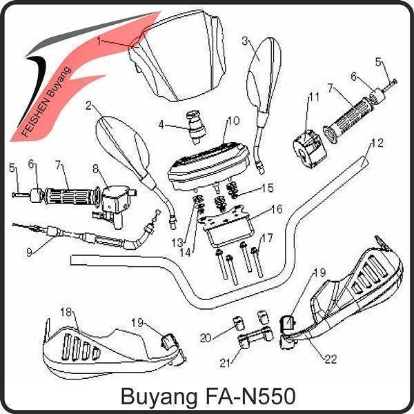 (16) - Halter für Tachoinstrument - Buyang FA-N550