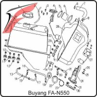 (13) - Kraftstoffschlauch (1) - Buyang FA-N550