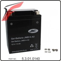 (6) - Batterie 12V 14Ah (YB14A2) - Buyang FA-H300 EVO