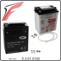 6. Batterie CB14A-A2 / 12V-14AH Buyang FA-H300 EVO