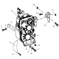 (15) - Getriebe komplett 4x4 - Linhai ATV 410S