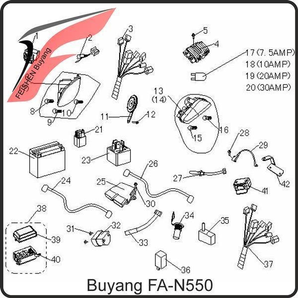 (9) - Leuchtmittel 12V 35/35W - Buyang FA-N550