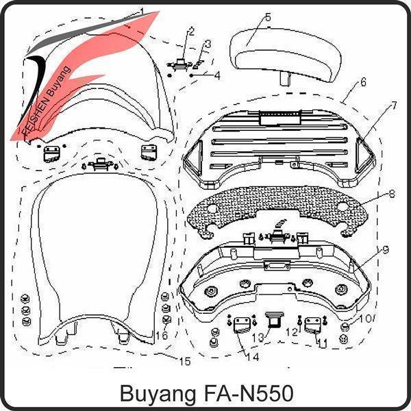 3. DRAW STRING, SEAT - Buyang FA-N550