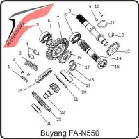 9. DETENT PIN  Buyang FA-N550